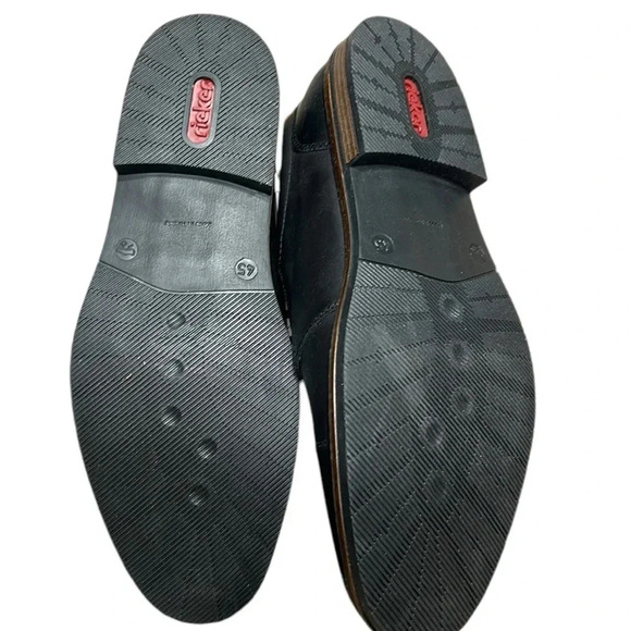 Rieker men shoes,black,NEW,leather cap Oxford size  11.5, reg 170$ - Picture 5 of 15